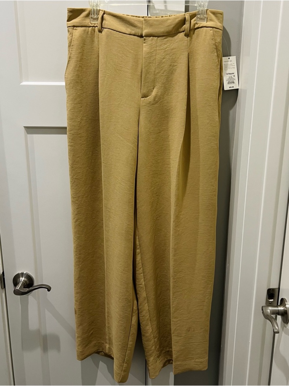 a new day Wide-Leg Pants in Tan With Belt Loops